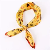 Dierlijk bedrukte zijden sjaal