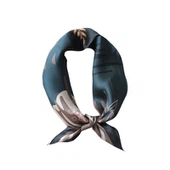 Bedrukte zijden sjaal voor vier seizoenen